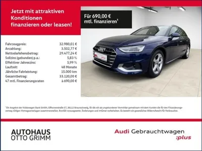 Audi Audi A4 Avant 35 TFSI advanced Leder im Auto Abo von LeasingMarkt.de