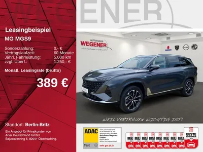MG MGS9 PHEV Premium *Massage*Bose*7Sitze*360*Pano* im Leasing von Null-Leasing