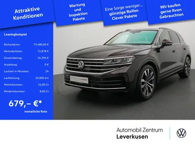 VW Volkswagen Touareg V6 Elegance MATRIX ACC MEMORY HUD LEDER im Auto Abo von Null-Leasing