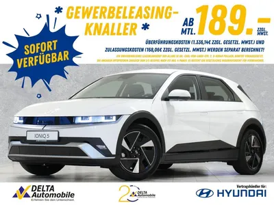 Hyundai Hyundai IONIQ 5 Basis (MY25) 63 kWh Navi LED Kamera Sitz im Auto Abo von Null-Leasing
