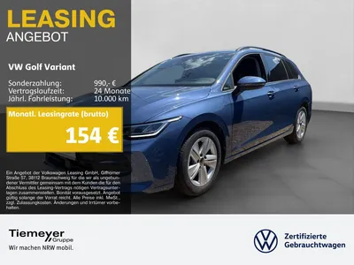 VW Volkswagen Golf Variant 1.5 TSI LIFE ST.HEIZ AHK HuD KAMERA im Leasing von Null-Leasing