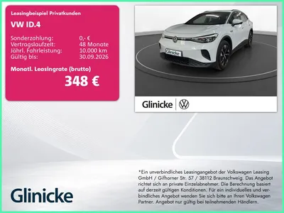 VW Volkswagen ID.4 Pure Performance LED LM 19" Navi PDC vo+hi im Leasing von Null-Leasing