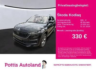Skoda Skoda Kodiaq 2.0 TDI DSG 4x4 SPORTLINE STDHZG AHK NAVI im Leasing von Null-Leasing