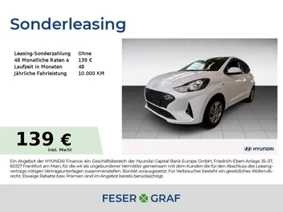 Hyundai Hyundai i10 SELECT NAVI CARPLAY KLIMA LED-TFL USB KAMERA im Leasing von LeasingMarkt.de