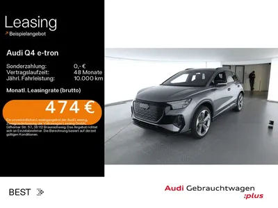 Audi Audi Q4 e-tron 55 quattro S-LINE*NAVI-PLUS*MATRIX*OPT im Auto Abo von Null-Leasing