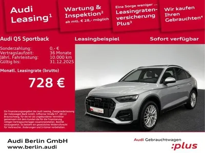 Audi Audi Q5 Sportback TFSI e advanced 50 e qu. S tr. PANO im Auto Abo von LeasingTime