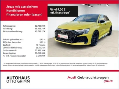 Audi Audi RS3 Sportback 2.5 TFSI quattro LED im Leasing von LeasingMarkt.de