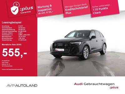Audi Audi Q7 45 TDI quattro tiptronic AHK *7 Sitzer im Auto Abo von Null-Leasing