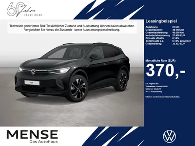 VW Volkswagen ID.4 Pro Performance IQ.Light Matrix CarPlay AHK im Leasing von Null-Leasing