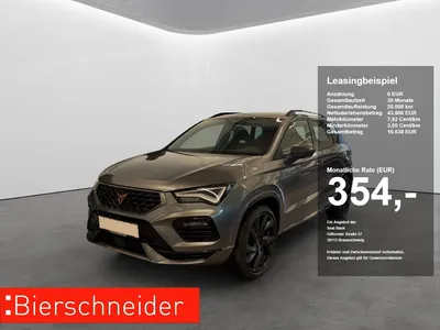 Cupra Cupra Ateca 2.0 TSI DSG 4Drive VZ Akrapovic+20+AHK u.v im Leasing von Null-Leasing