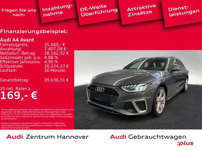 Audi Audi A4 Avant S line 45 TFSI quattro AHK PANO 360 im Auto Abo von Mobile.de