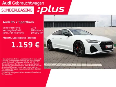Audi Audi RS 7 Sportback SITZBELÜFTUNG*PANO*HEADUP*B&O im Leasing von Null-Leasing