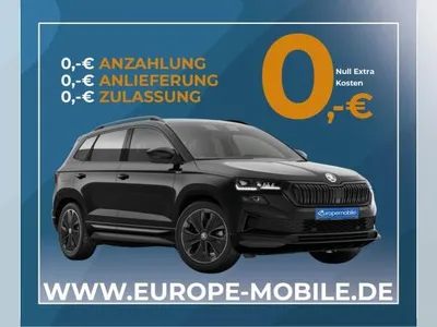 Skoda Skoda Karoq Sportline Exclusiv mit Ultrapaket 2025 1.5 TSI OPF 150 DSG (UVP 53.370€ ) NAV/CANTONAREA/EASY/5J.GAR im Auto Abo von LeasingMarkt.de