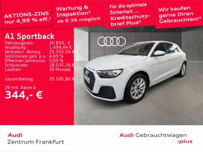 Audi Audi A1 Sportback 30 TFSI S tronic LED DAB VC PDC Sitzheizung im Leasing von LeasingMarkt.de