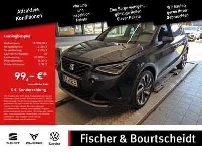 Seat Seat Arona 1.0 TSI FR SHZ KAMERA NAVI ACC FACEL. LED im Leasing von Null-Leasing