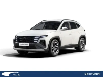 Hyundai Hyundai Tucson Prime "Gewerbe" HEV 215PS AT  Weiss 2WD , ECS, Assistenzpaket im Auto Abo von LeasingMarkt.de