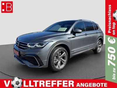 VW Volkswagen Tiguan Allspace 2.0 TDI DSG 4Mo R-Line AHK PANO im Leasing von Null-Leasing