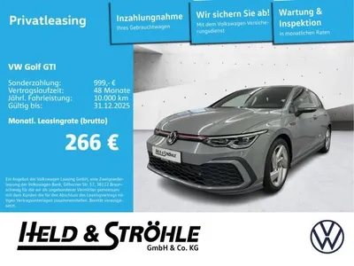 VW Volkswagen Golf VIII GTI 2.0 TSI ACC AHK 4xSHZ RFK STANDH im Auto Abo von LeasingMarkt.de