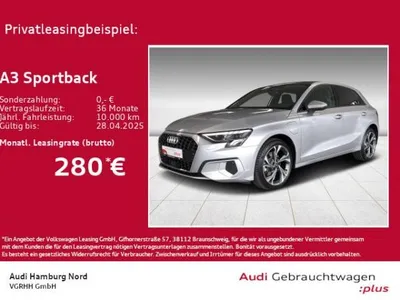 Audi Audi A3 Sportback 40 TFSIe S tronic LED Navi Pano ACC im Auto Abo von LeasingMarkt.de
