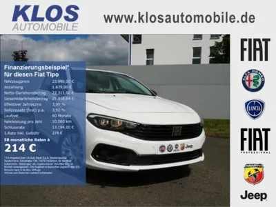 Fiat Fiat Tipo LIFE 5T HYBRID 1.5 GSE 130PS DCT KAMERA PDC APPLE CARPLAY im Auto Abo von LeasingMarkt.de