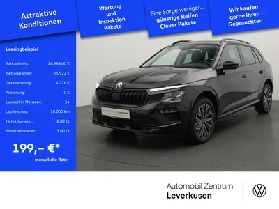 Skoda Skoda Kamiq Selection DSG AHK NAVI VIRT ACC KAM SHZ im Auto Abo von Null-Leasing