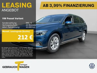 VW Volkswagen Passat Variant 1.5 TSI DSG ELEGANCE AHK ST.HEIZ im Leasing von Null-Leasing