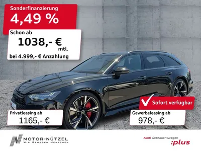 Audi Audi RS6 Avant TFSI QU LASER+B&O+ACC+DRC+280km/h+22" im Leasing von Null-Leasing