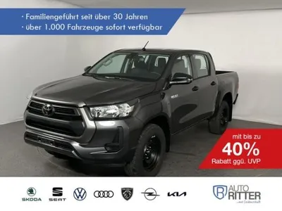 Toyota Toyota Hilux Double Cab Duty 2.4 D-4D 6-Gang 4x4 , Schaltgetriebe, Allrad im Auto Abo von LeasingMarkt.de