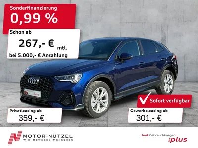 Audi Audi Q3 Sportback 35 TDI S-TR S-LINE LED+NAVI+RFK+ACC im Leasing von Null-Leasing