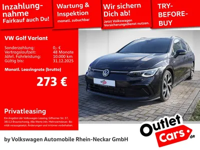 VW Volkswagen Golf VIII Variant 2.0 TSI R-Line DSG Navi AHK Pa im Auto Abo von Null-Leasing