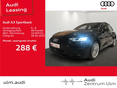 Audi AUDI A3 Sportback advanced 35 TDI S tronic NAV+ R-KAM im Auto Abo von Null-Leasing