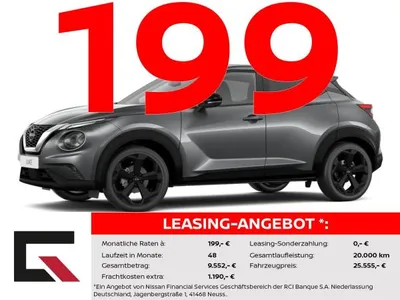 Nissan Nissan Juke TEKNA 114PS Automatik Winter/360°/Carplay im Leasing von LeasingMarkt.de