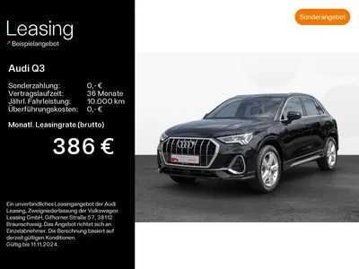 Audi AUDI Q3 45 TFSI e S line Matrix*SONOS*Virtual*Kamera im Auto Abo von Null-Leasing