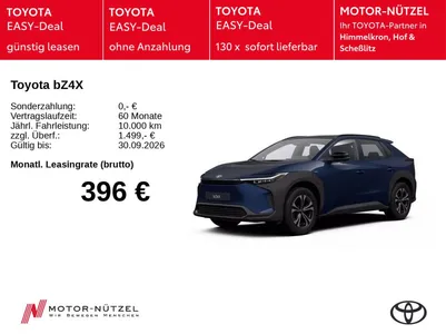 Toyota Toyota bZ4X Teamplayer *NEUES MODELL* im Leasing von Null-Leasing
