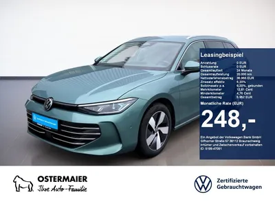 VW Volkswagen Passat Variant ELEGANCE 2.0TDI 150PS DSG NP.64T im Leasing von Null-Leasing