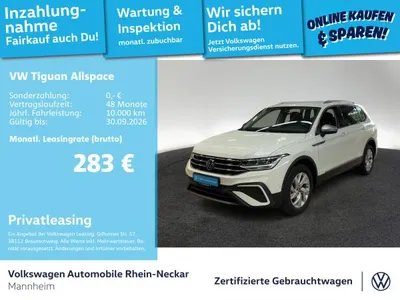 VW Volkswagen Tiguan Allspace 2.0 TDI Life DSG 4Motion Navi PDC LED UVM im Leasing von LeasingMarkt.de