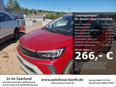 Opel Opel Crossland Elegance Navi LED Apple CarPlay Androi im Leasing von Null-Leasing