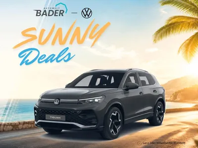 VW Volkswagen Tiguan R-Line "Sunny Deals" AUTOWELT-BADER! im Leasing von Null-Leasing