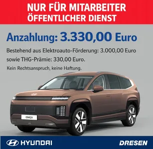 Hyundai Hyundai Hyundai IONIQ 9 TECHNIQ**NUR FÜR ÖFFENTL.DIENST** I Matrix-LED I 360 Kamera I Leder I Navi I Sitzheizung im Auto Abo von 9Drive