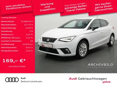 Seat Seat Ibiza Xcellence DSG NAVI VIRT ACC LEDER KAM SHZ im Auto Abo von Null-Leasing