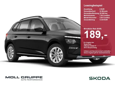 Skoda Skoda Kamiq 1.5 TSI DSG Selection ACC AHK EL.HECK KAM im Leasing von Null-Leasing