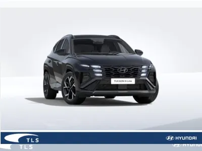 Hyundai Hyundai TUCSON N-Line X *GEWERBEKRACHER* Abyss Black Panorama  Automatik Head Up, Krell Sound im Leasing von LeasingMarkt.de