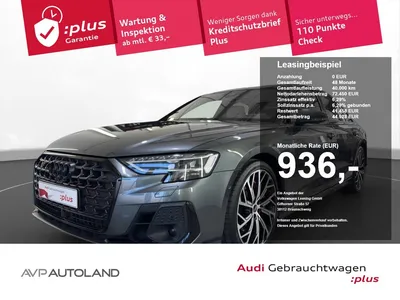 Audi Audi S8 TFSI quattro Tiptronic Individual AHK+PANO UP im Leasing von Null-Leasing