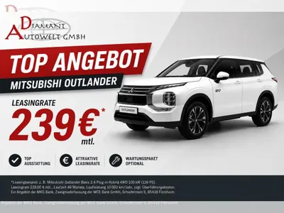 Mitsubishi Mitsubishi Outlander 2.4 PHEV 4WD Diamant *AKTION* im Leasing von LeasingMarkt.de