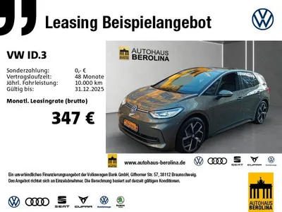 VW Volkswagen ID.3 Pro S *IQ-MATRIX*ACC*360°*AR-HuD*NAV* im Auto Abo von Null-Leasing