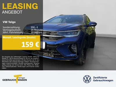 VW Volkswagen Taigo 1.5 TSI DSG R-LINE MATRIX AHK KAMERA IQ.DR im Leasing von Null-Leasing