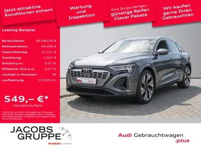 Audi Audi Q8 e-tron 55 S line/Matrix/HuD/22KW/360°/ACC/22Zoll im Auto Abo von LeasingTime