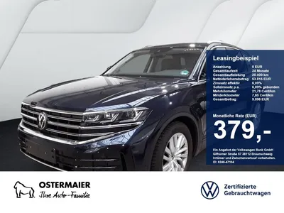 VW Volkswagen Touareg ELEGANCE 3.0TDI 231PS NP.92T ACC.AHK.KAM im Leasing von Null-Leasing