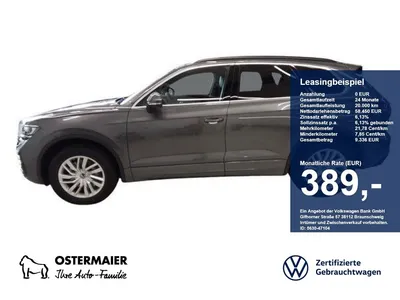 VW Volkswagen Touareg ELEGANCE 3.0TSI 340PS NP.105T AHK.PANO.H im Leasing von Null-Leasing