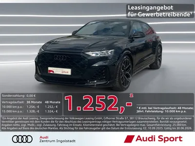 Audi Audi RS Q8 LASER RS-AGA Pano STHZG B&O-adv. exclusive im Leasing von Null-Leasing